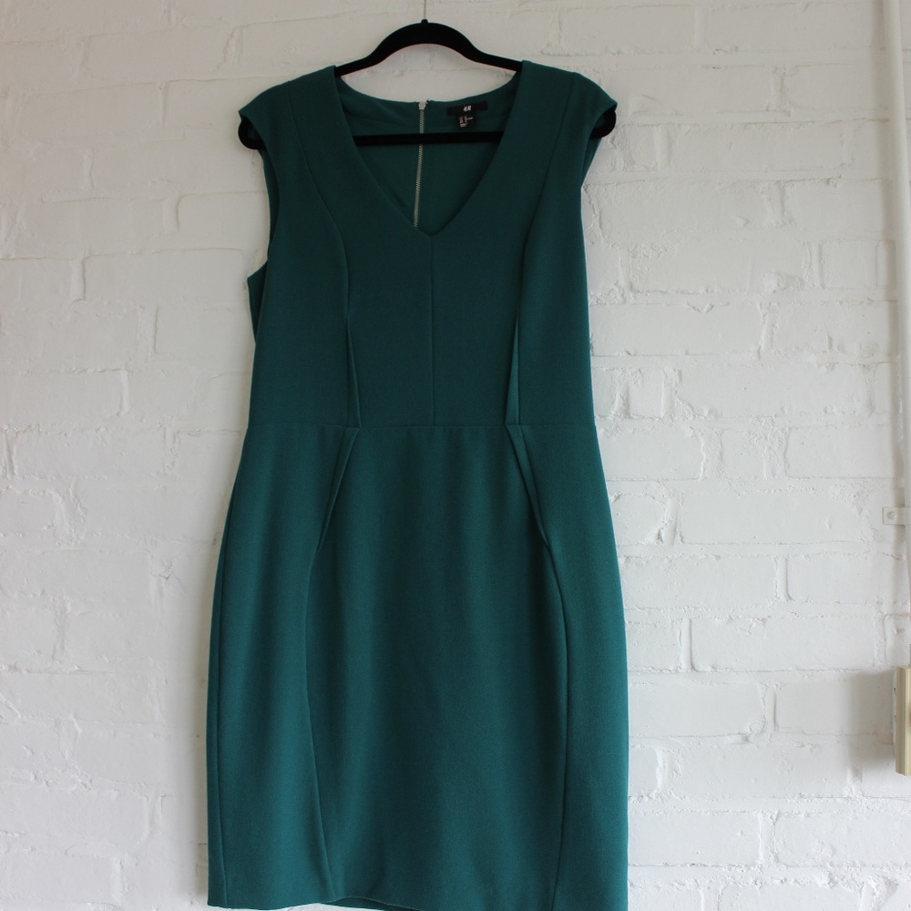 Teal H&M dress